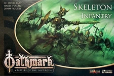 Oathmark Skeleton Infantry 28mm New • 1 Sprue • 5 Minis • Osprey Northstar 