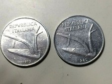 2 MONETE DA 10 LIRE DEL 1979-1980