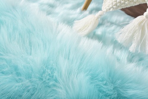 Latepis Faux Fur Sheepskin Area Rugs Soft Shaggy Carpet for Living Room Bedroom - Picture 113 of 219