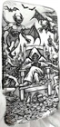 10 ozt 999 Fine Silver Art Bar - GREED - ADAMO TECHNE - Limited Edition