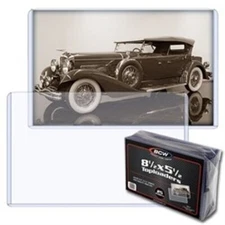 NEW (3 PK)  BCW 8.5 x 5.5 Photo Rigid Hard Plastic Topload Holders