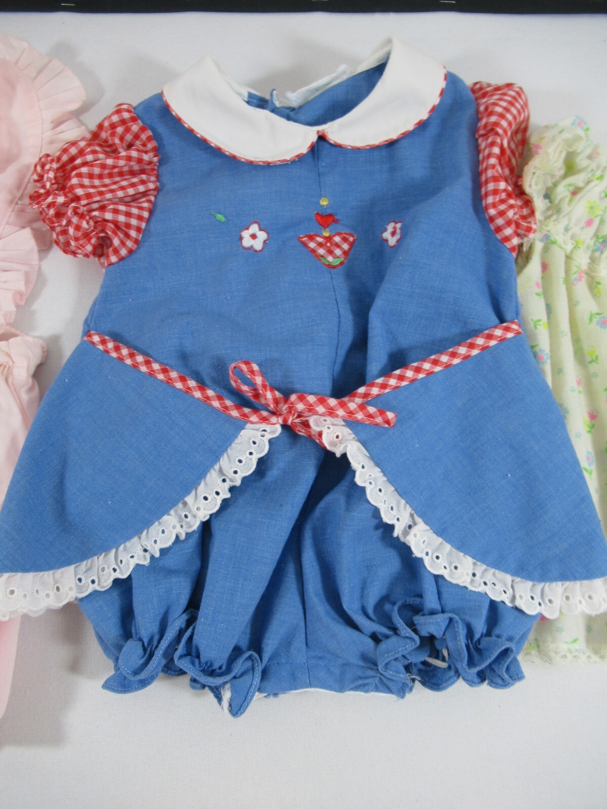 Vintage 70s Baby Toddler Girl Clothes Lot 8 Pieces Sleeper Romper eBay