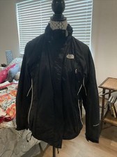The North Face Hyvent Black Coat H20 DI Women  s Medium Zip Hooded