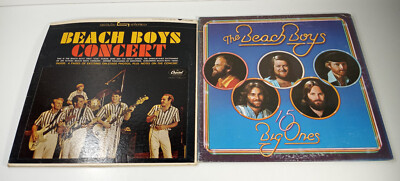 Lot of 2  The Beach Boys - Beach Boys Concert & 15 Big Ones 12'' Vinyl LP