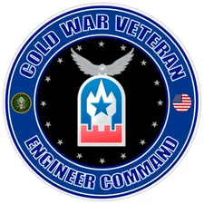 Cold War Veteran Engineer Command Bumper Sticker Military Vinyl Soldier Decal 5"