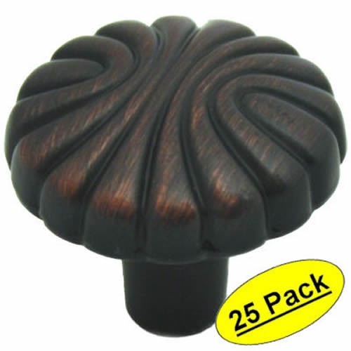 25-Pack Cosmas Oil Rubbed Bronze Cabinet Knobs - Round Zinc Metal Knobs #4950ORB