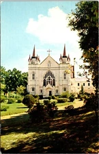 Postcard Spring Hill College Chapel Mobile Alabama B190