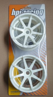 (HPI 3255) Savage - Blast Wheel White with 17mm Hex Wheel Hubs 115x70 7inch 2pcs