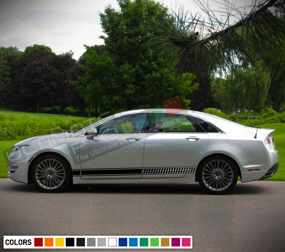Kit de calcomanías adhesivas a rayas para parachoques de ala Lincoln MKZ vinilo Sport Turbo 2018 2017 Foto 2 de 4