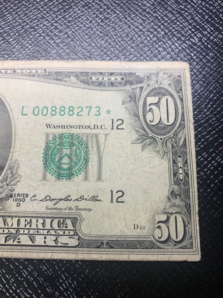 1950 D $50 Star Federal Reserve Note San Francisco District * - Image 4 of 4