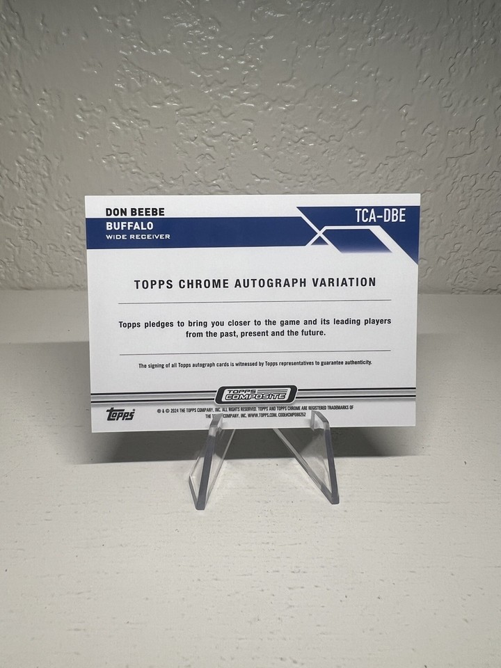 2023 Topps Composite Topps Chrome Don Beebe Auto Base SP eBay
