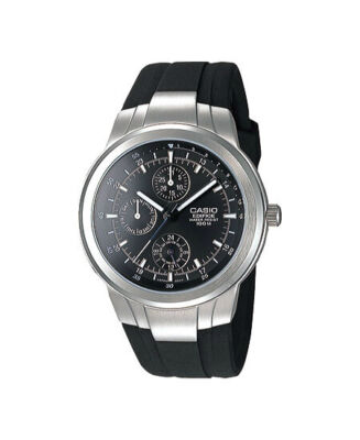Casio EF305-1AV, Edifice Watch, Black Dial, Resin Band, Day/Date, Multi Dial