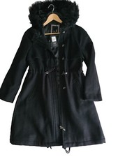 Bnwt Ladies Coat Betty Jackson Black 70% Wool Uk Size 14