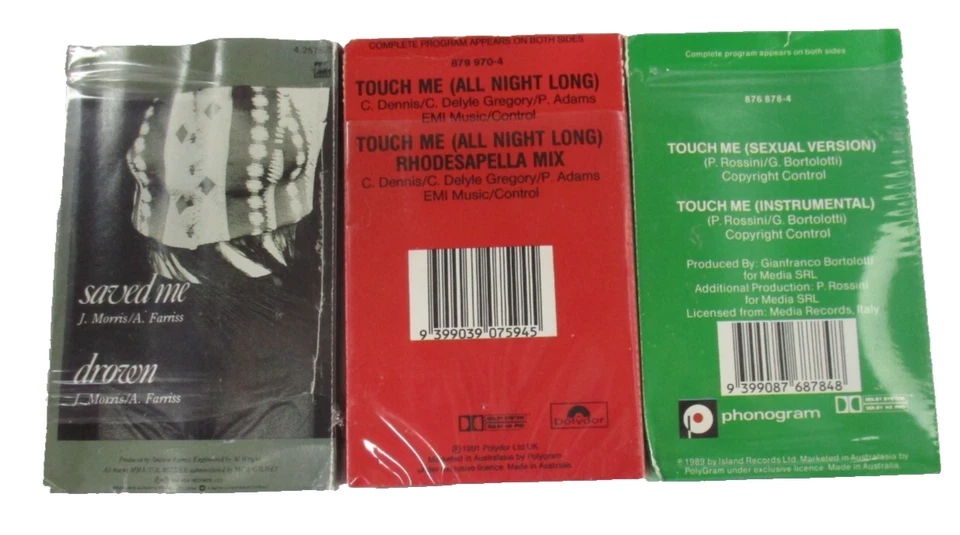 23 1980-1990s Cassingle Tapes Open Plastic Wrapping on Most Tested Titles Below - Image 4 of 4