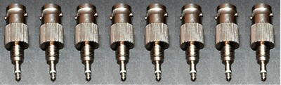 8 RF ADAPTERS - BNC to MOTOROLA RADIOS ANTENNA PLUG - PART # HLN9756 for TEST
