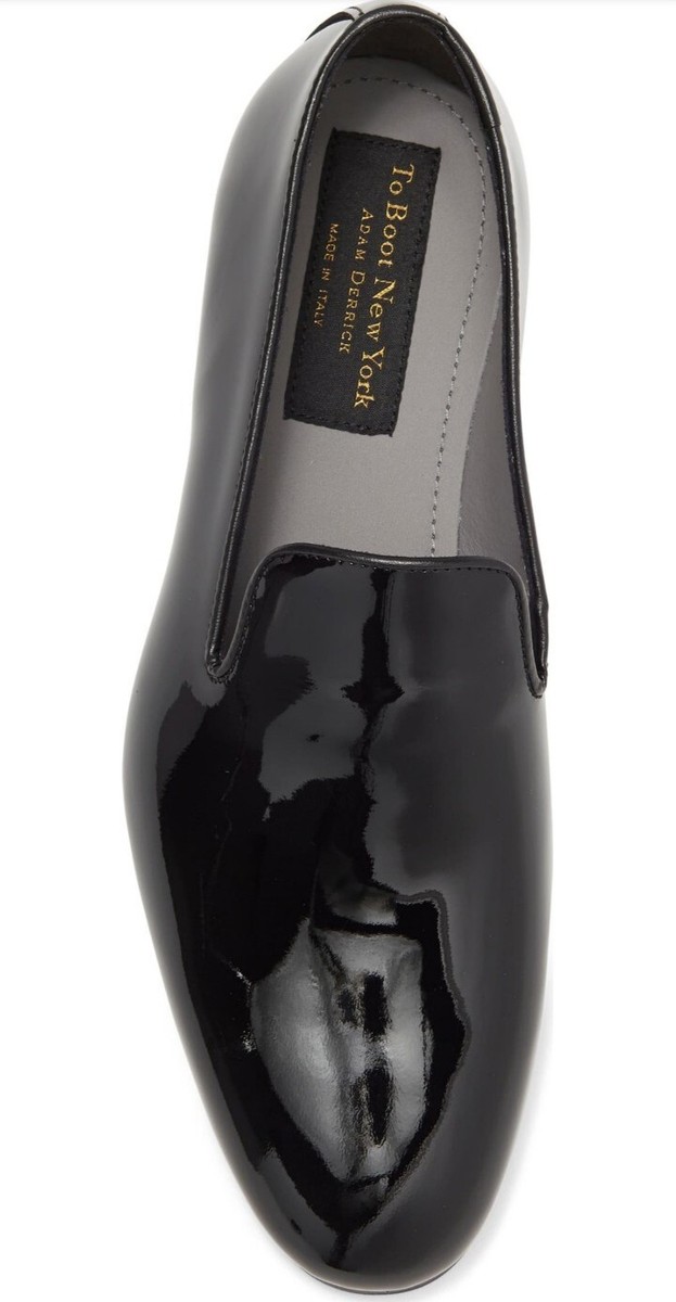 To Boot New York Lucca Loafers Slip On Black Patent Formal  display picture 2