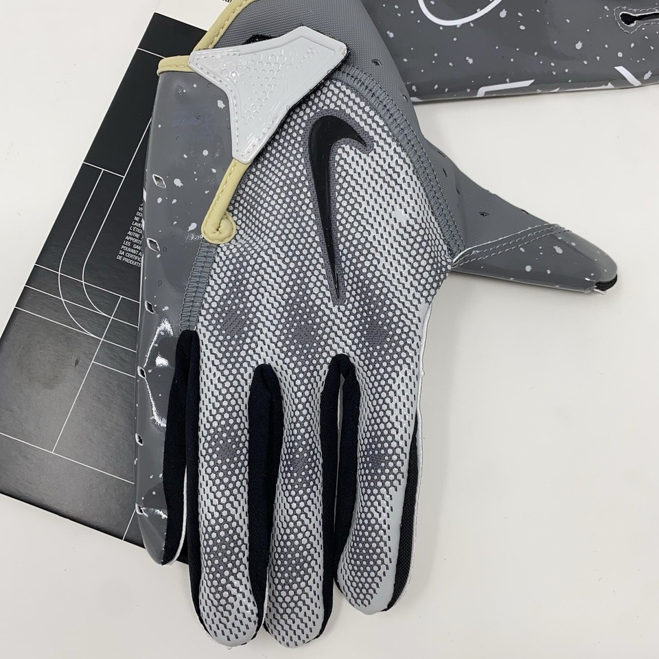 Nike Vapor Jet 7.0 Football Gloves Youth Size Large Smoke Grey/Photon