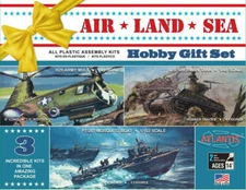 Atlantis Models 9001 US Navy Air Land & Sea with Sherman Tank, H25A Helicopter a