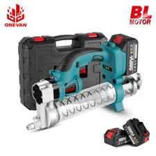 Grease Gun Battery Powered 10,000 PSI Cordless Electric Tools USA With 2 Battery