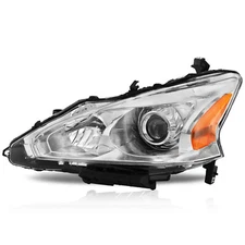 Chrome Projector Headlights Assembly for 2013-2015 Nissan Altima Sedan Headlamps