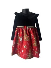 BONNIE JEAN BABY 4T Velvet Nutcracker Dress Red Classic Christmas Holiday