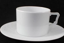 L'Objet Byzanteum Blanc (All White) Cup and Saucer Set