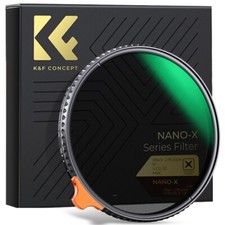K F Concept NANO-X 49mm Black Mist 1/4 Variable ND2-ND32 1-5 Stop 2 in 1 Filter