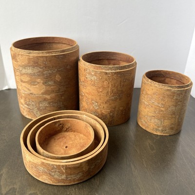 9 Russian Doll Style Boxes Handmade Cinnamon Boxes Smells Very Good 3 Sets Of 3