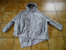 Rundholz black Label,Jacke mit Kapuze,Gr.S groß,(XL,OS),grau,Lagenlook Traumteil