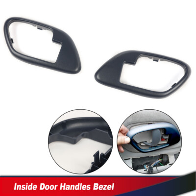 2PCS Interior Inside Door Handle Trim Bezels Fit For 95-02 Chevy GMC Truck Blue 