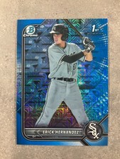 2022 Bowman Chrome Prospect Erick Hernandez 1st Blue Mojo /150 White Sox