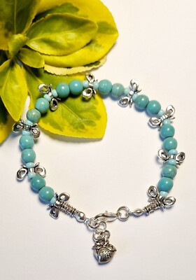 Dainty Howlite Turquoise Bracelet 