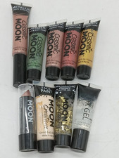 Big Lot of 9 Cosmic Moon Metallic Face  Body Paints, glitter, metallic lipstick