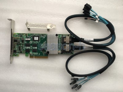  LSI00212 LSI 9261-8i 6Gb/s  Controller Raid PCIe2 512MB +2pcs 8087 to (4) 7-Pin