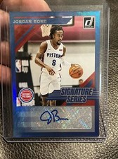 2019 Jordan Bone Rookie Auto Donruss Signature Series Detroit Pistons Color Matc