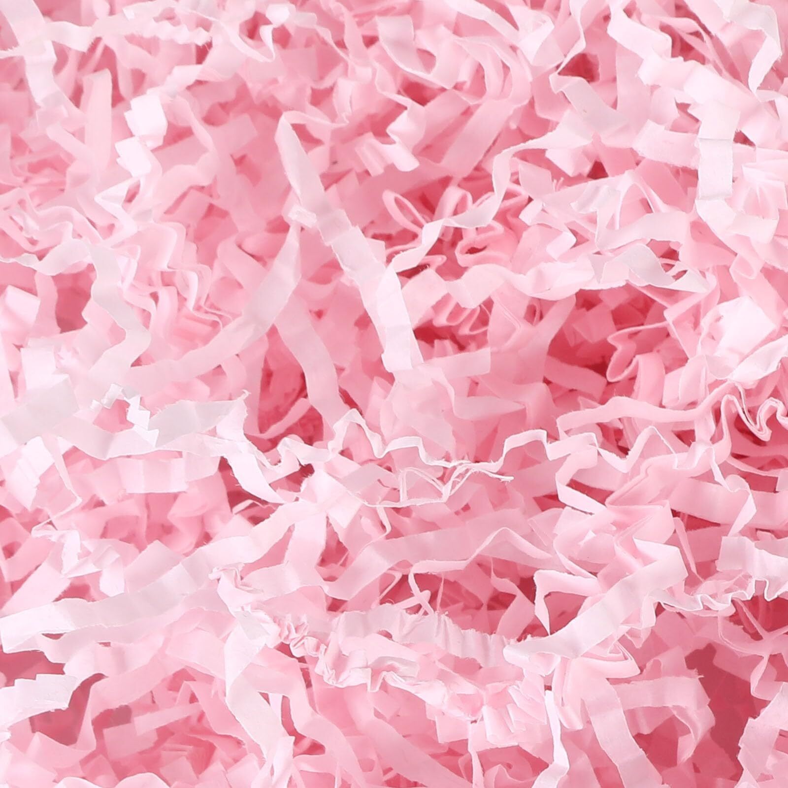Light Pink Crinkle Cut Paper Shred Filler 1/2 LB，Crinkle Paper for Gift Box S...