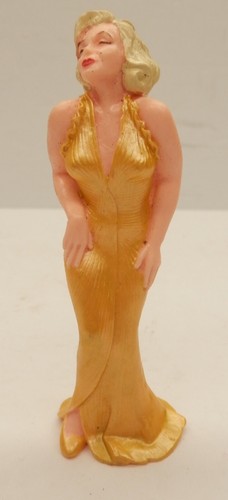 Vintage 1990 Marilyn Monroe in Gold "Some Like It Hot" Dress 3.75" Tall PVC