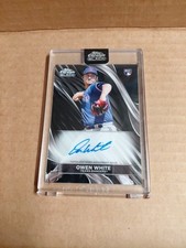 2024 Topps Chrome Black Owen White Auto RC CBA-OW RANGERS