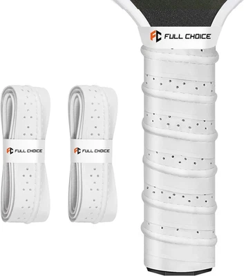 FULL CHOICE 2 Pack Pickleball Paddle Grip Tape, One Size, Off White, 2 pack