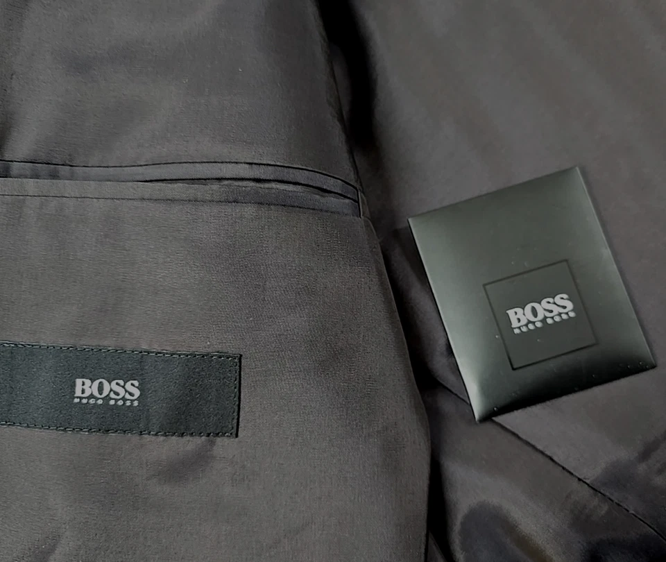 LKNW! - Hugo Boss Mens PAOLINI Black Sport Coat Suit Jacket Sz 48L - Image 3 of 4