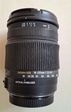 Sigma 18-250mm f/3.5-6.3 dc os hsm for Canon. Good working order