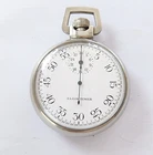1940'S ELGIN 1/25 SECOND STOPWATCH POCKET WATCH WORKING USED BY THE US MILITARY