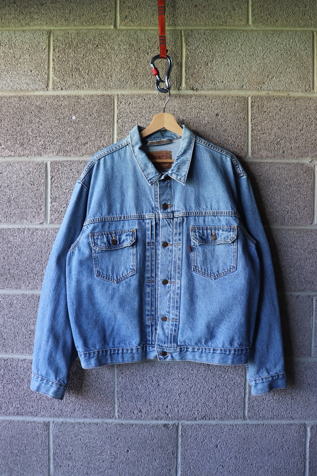 Levis VTG Denim Jacket Type 2 90s Made In USA XX Rare Trucker 1990s