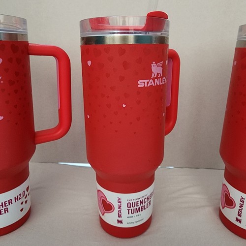 Stanley 40 Unzen Edelstahl H2.0 Becher Rubin Herzen SIEHE DETAILS - Bild 5 von 6