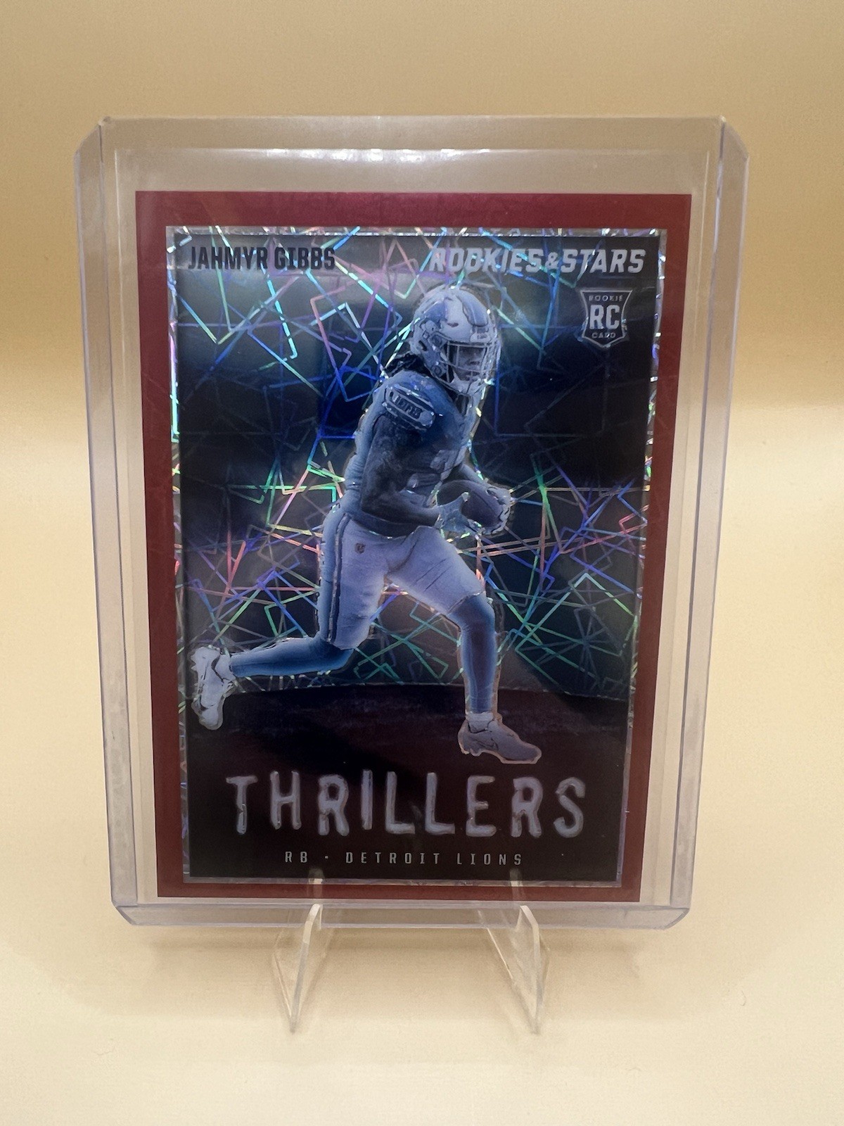 2023 Rookies & Stars Thrillers - Jahmyr Gibbs Rookie - Longevity Prizm  Lions