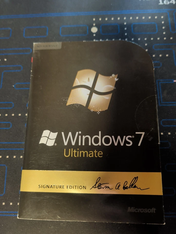 RARE SIGNED Microsoft Windows 7 Ultimate SIGNATURE EDITION 64 Bit —32 Bit DVDs - Image 1 of 4