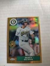 2022 Topps Chrome - 1987 Topps Baseball Matt Olson #87BC-15 (JGA)