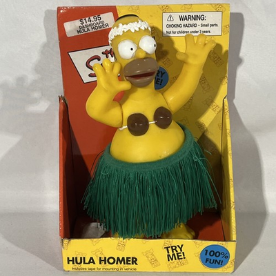 #ad Vintage 2002 Hula Homer Simpson New In Box Untested. $30.00