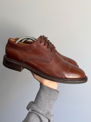 Barker Made in England Brown Leather Derby Shoes Dainite Sole UK 9.5 US 10.5