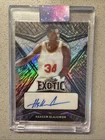 Hakeem Olajuwon Leaf Exotic /7 Auto